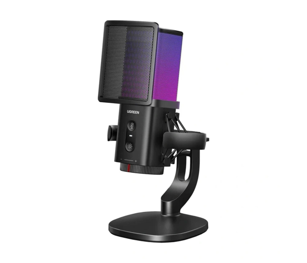 UGREEN Mikrofon do komputera CM581 24-bit/96kHz USB-C RGB czarny - 1501499 - zdjęcie